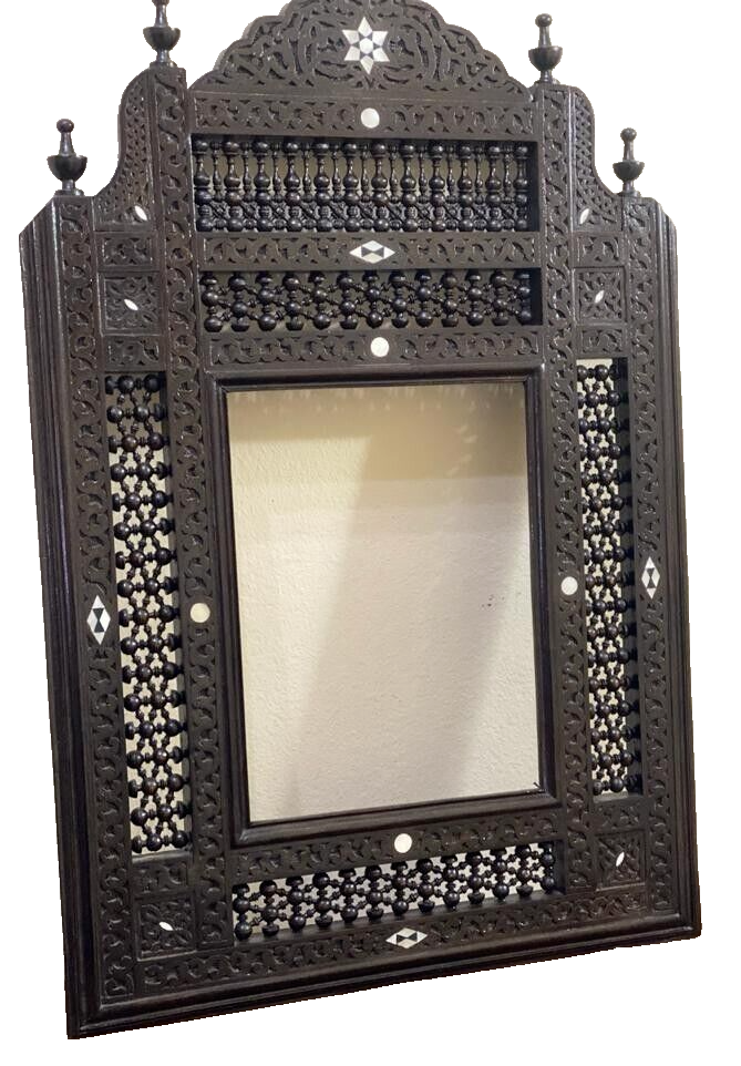 Handmade Mirror Wall Frames Decor, Art Decor Furniture, Wood Mirror Frame Inlaid