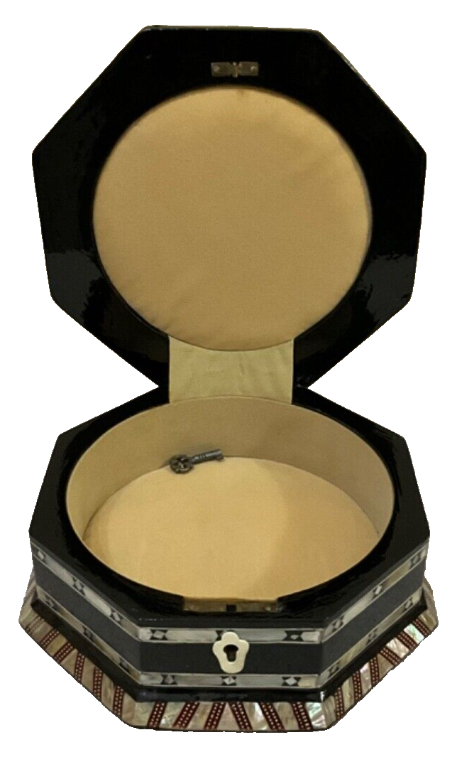 Handmade Wooden Jewelry Box Wood Trinket Storage Wood Box Mother of Pearl Inlay