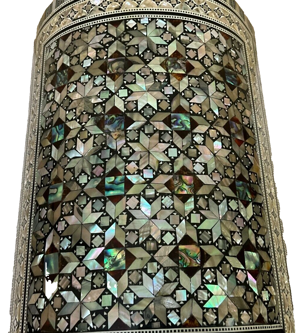 Handmade Wooden Jewelry Box Wood Trinket Storage Wood Box Mother of Pearl Inlay