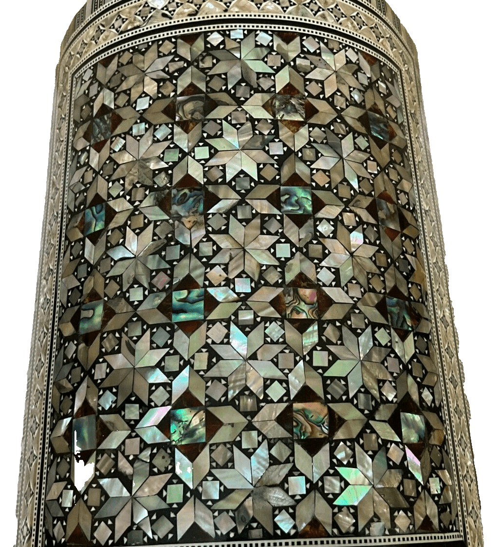 Handmade Wooden Jewelry Box Wood Trinket Storage Wood Box Mother of Pearl Inlay - Laila Hand Made Gifts