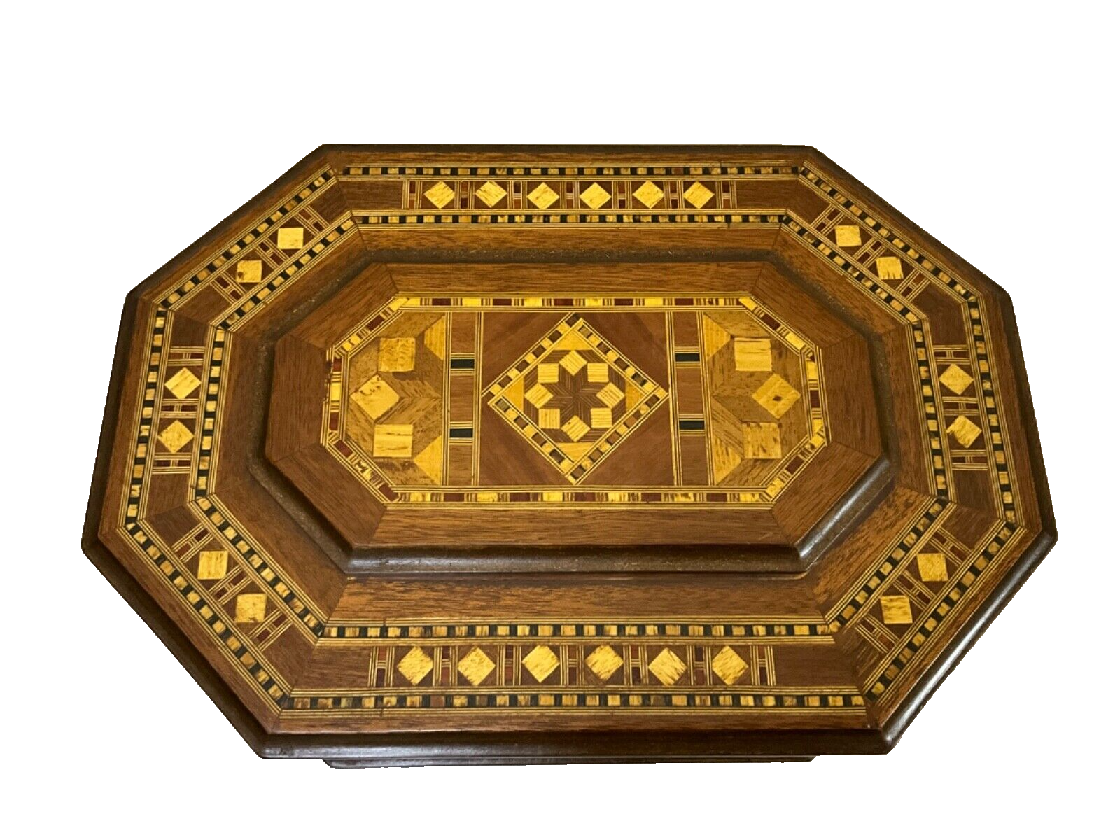 Handmade Wooden Box Wood Jewelry Box Storage Wooden Box Marquetry Mosaic Inlay
