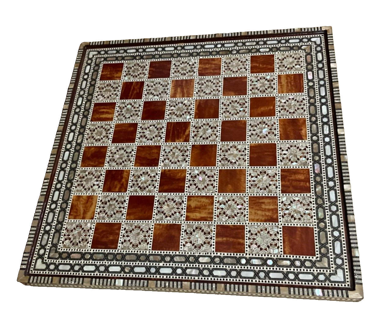 Handmade, Luxury, Wooden Chess Board, Wood Chess Board, Game Board, Inlaid Shell