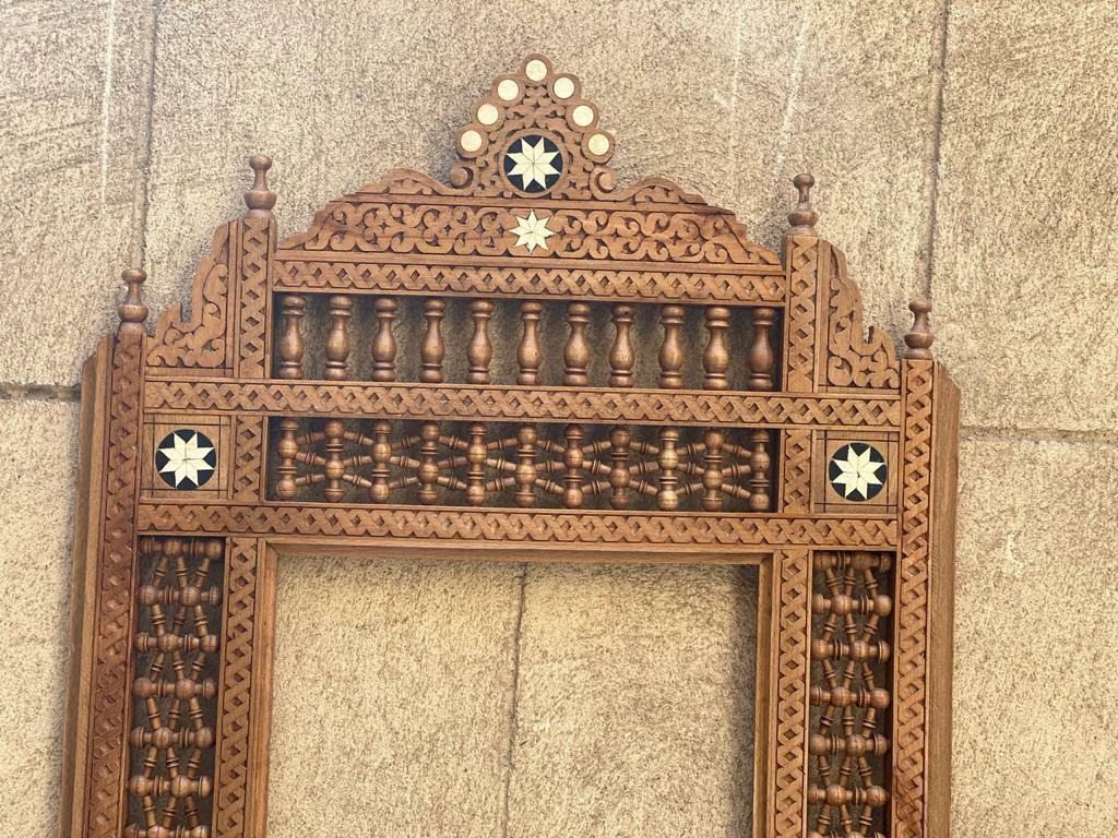 Handmade Mirror Wall Frames Decor, Art Decor Furniture, Wood Mirror Frame Inlaid - Laila Hand Made Gifts