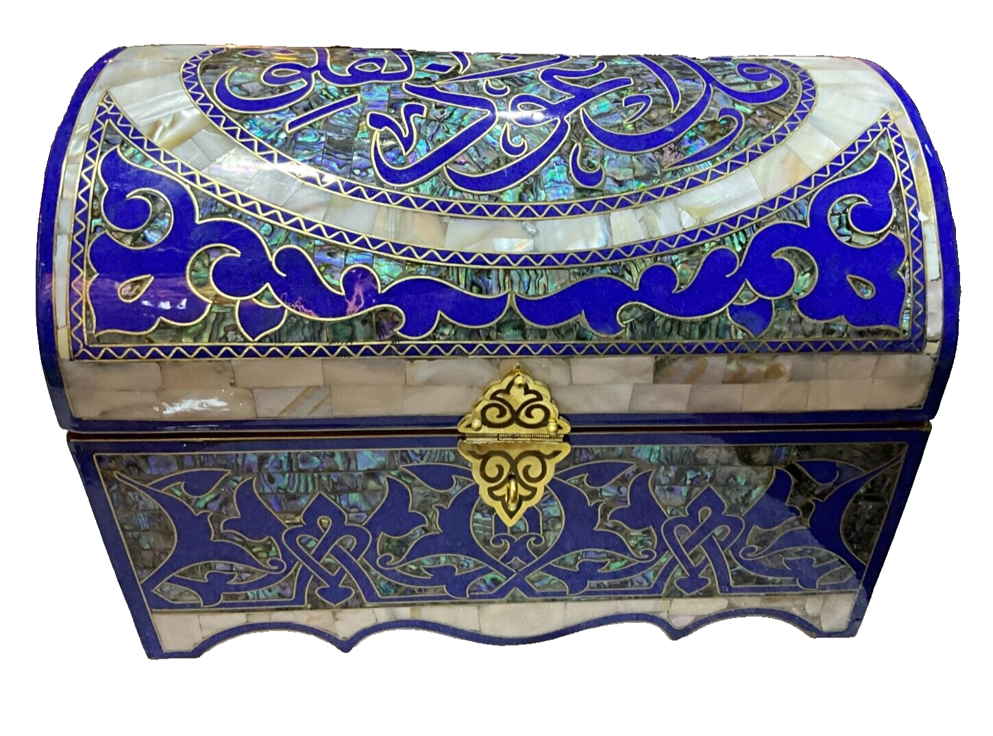 Handmade Wooden Jewelry Box Wood Trinket Storage Wood Box Mother of Pearl Inlay - Laila Hand Made Gifts