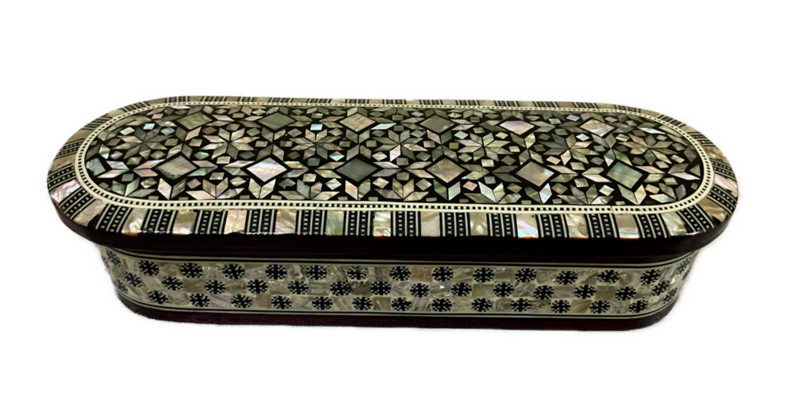 Handmade Wooden Jewelry Box Wood Trinket Storage Wood Box Mother of Pearl Inlay
