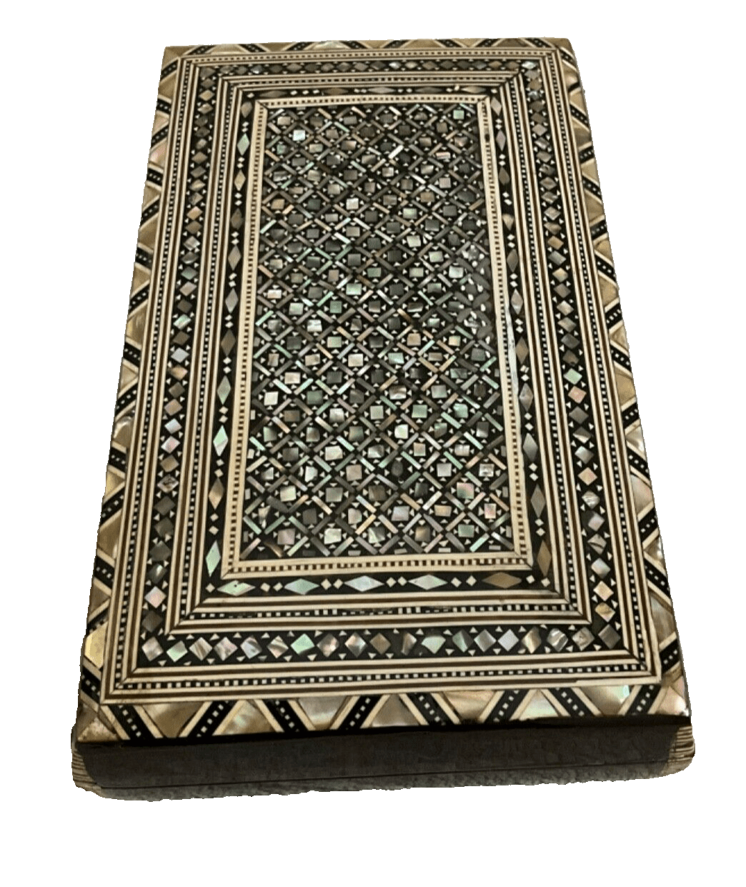 Handmade Wooden Jewelry Box Wood Trinket Storage Wood Box Mother of Pearl Inlay - Laila Hand Made Gifts