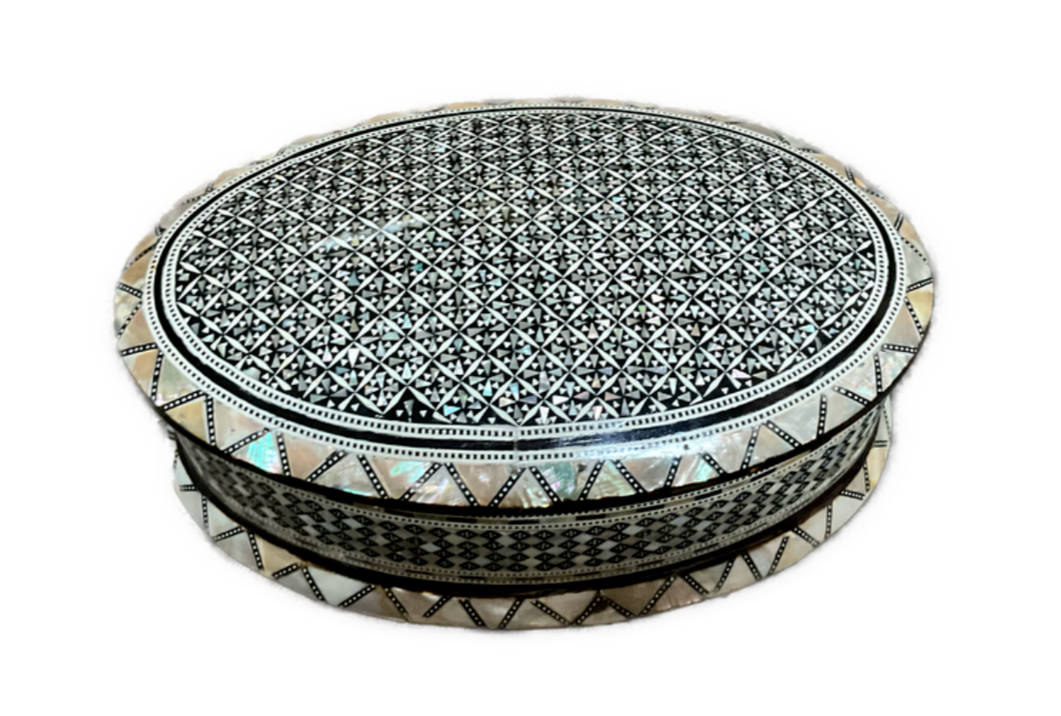 Handmade Wooden Jewelry Box Wood Trinket Storage Wood Box Mother of Pearl Inlay