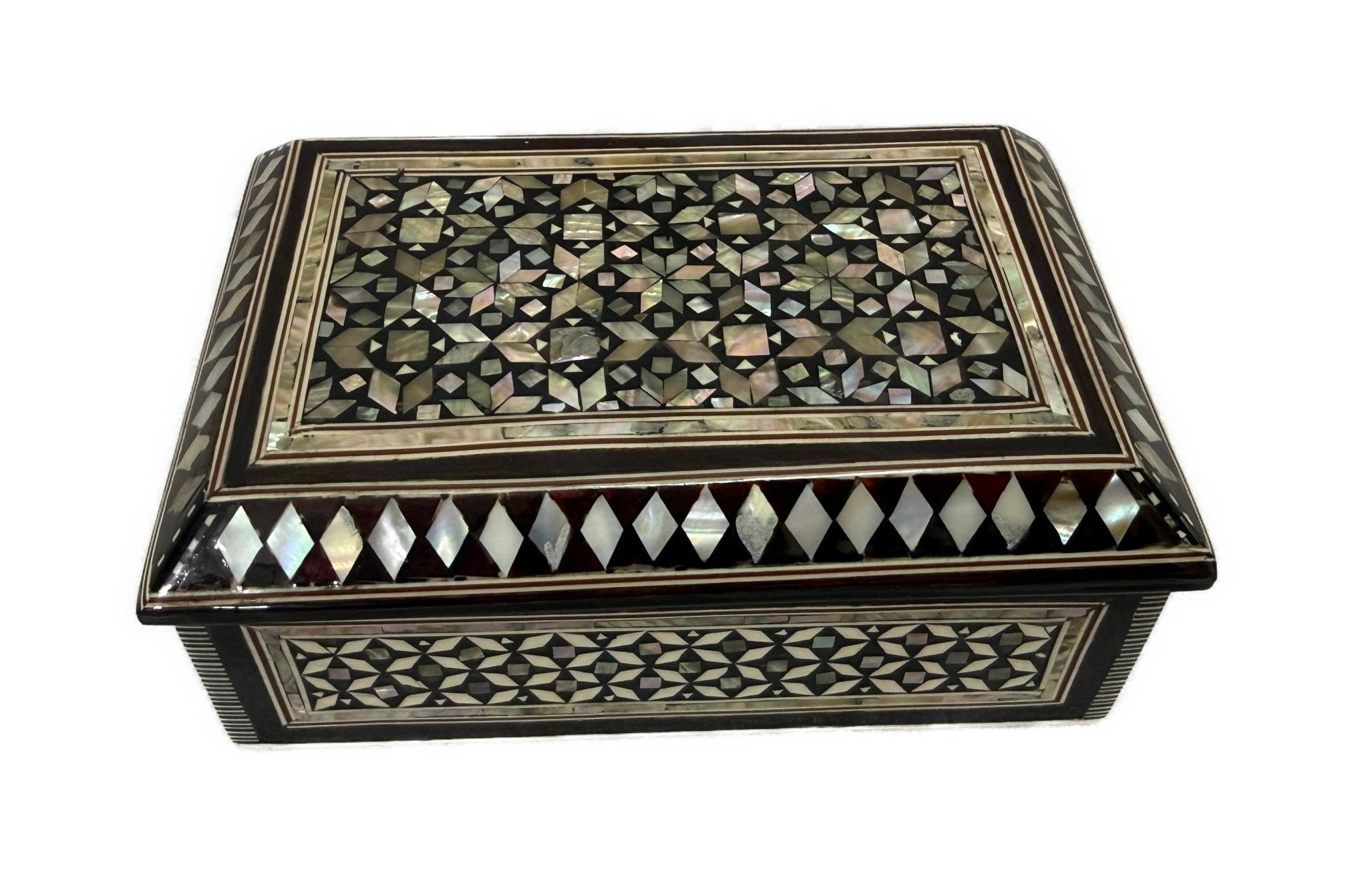 Handmade Mother of Pearl Jewelry Box – Luxury Wooden Keepsake Box - Laila Hand Made Gifts