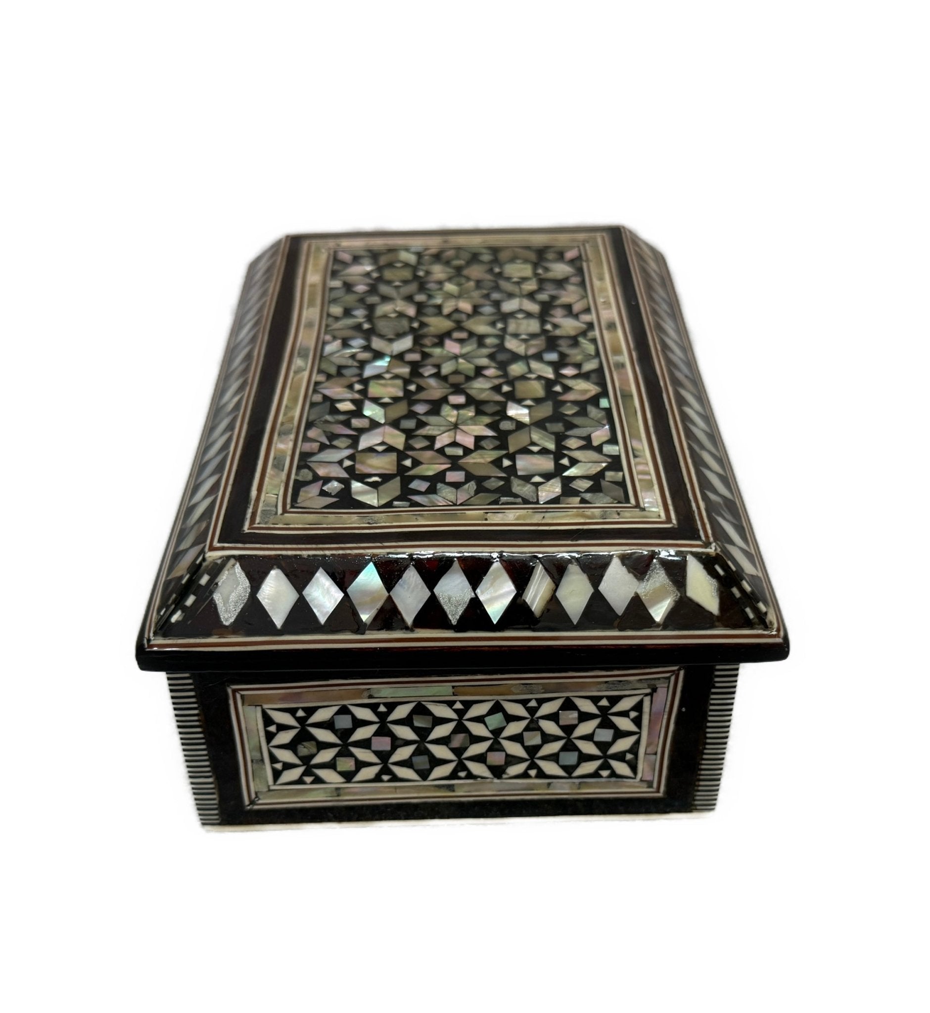 Handmade Mother of Pearl Jewelry Box – Luxury Wooden Keepsake Box - Laila Hand Made Gifts