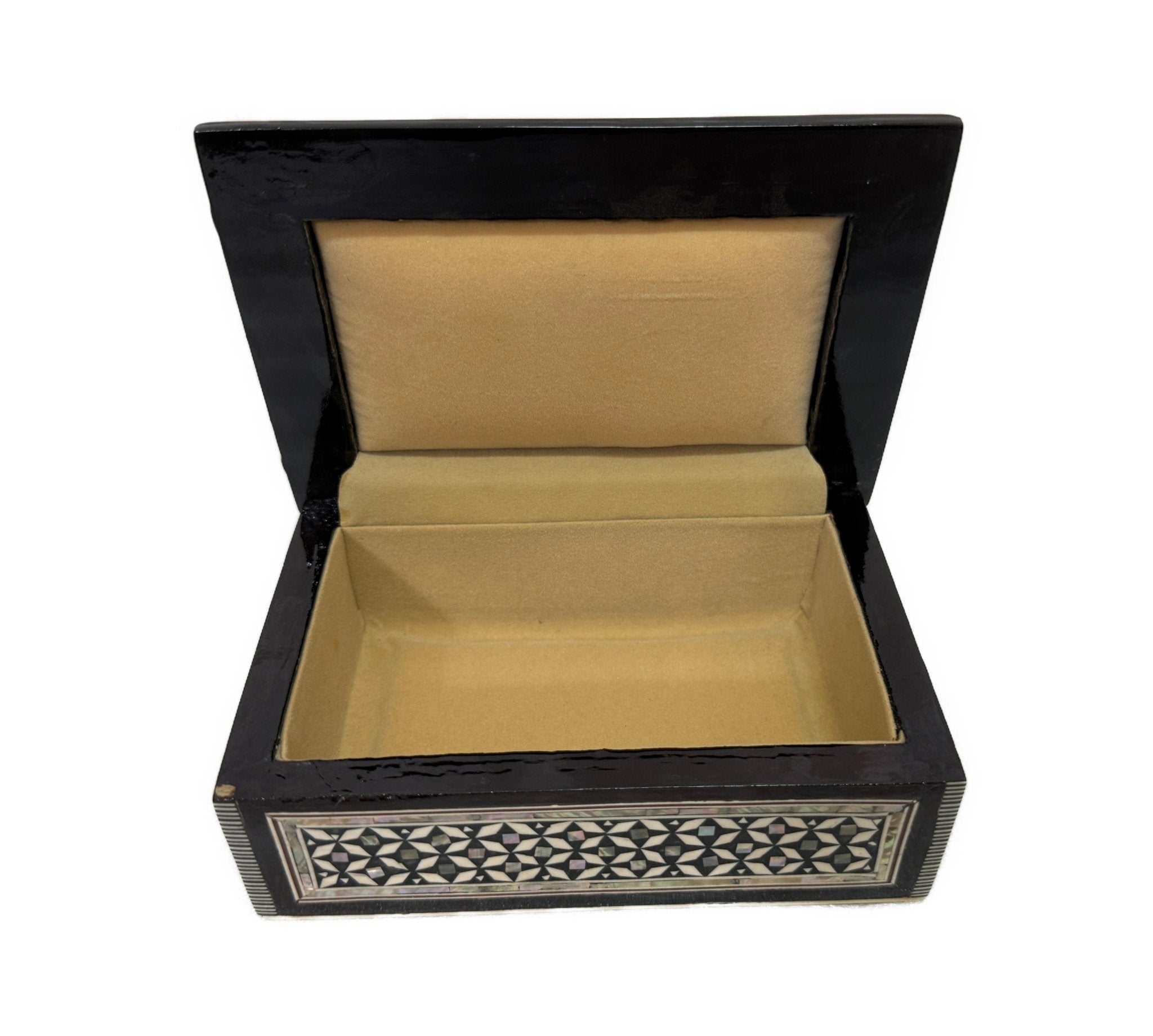 Handmade Mother of Pearl Jewelry Box – Luxury Wooden Keepsake Box - Laila Hand Made Gifts