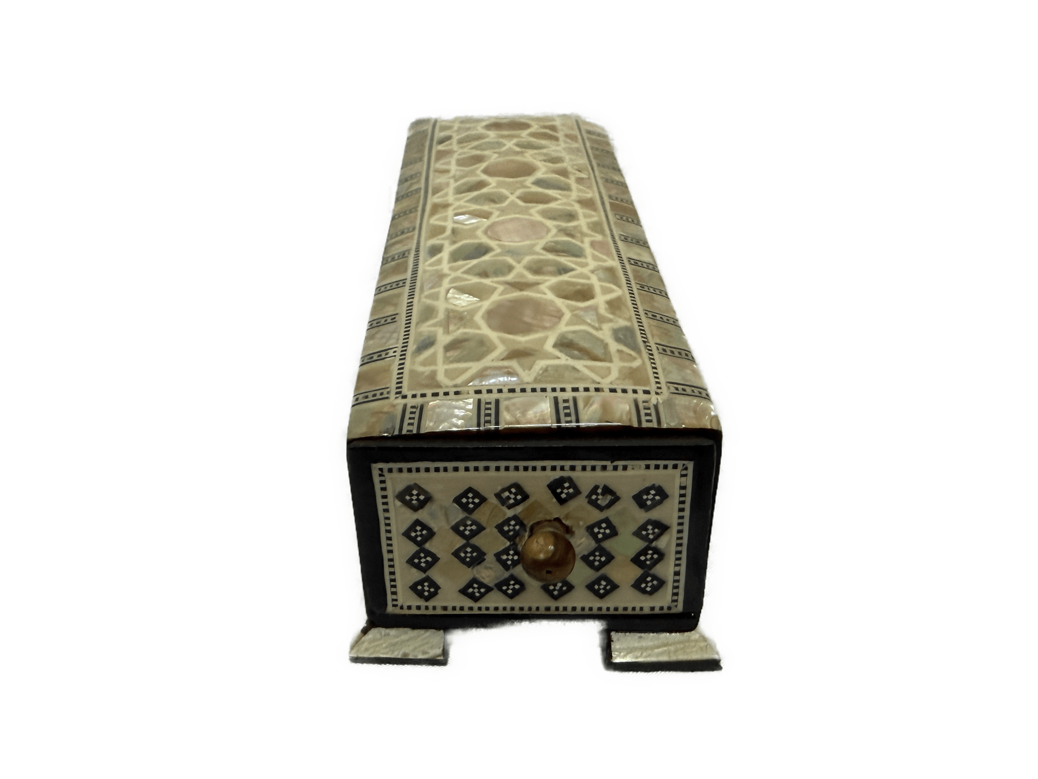 Handmade Mother of Pearl Jewelry Box with Sliding Drawer – Luxury Wooden Keepsake Box - Laila Hand Made Gifts