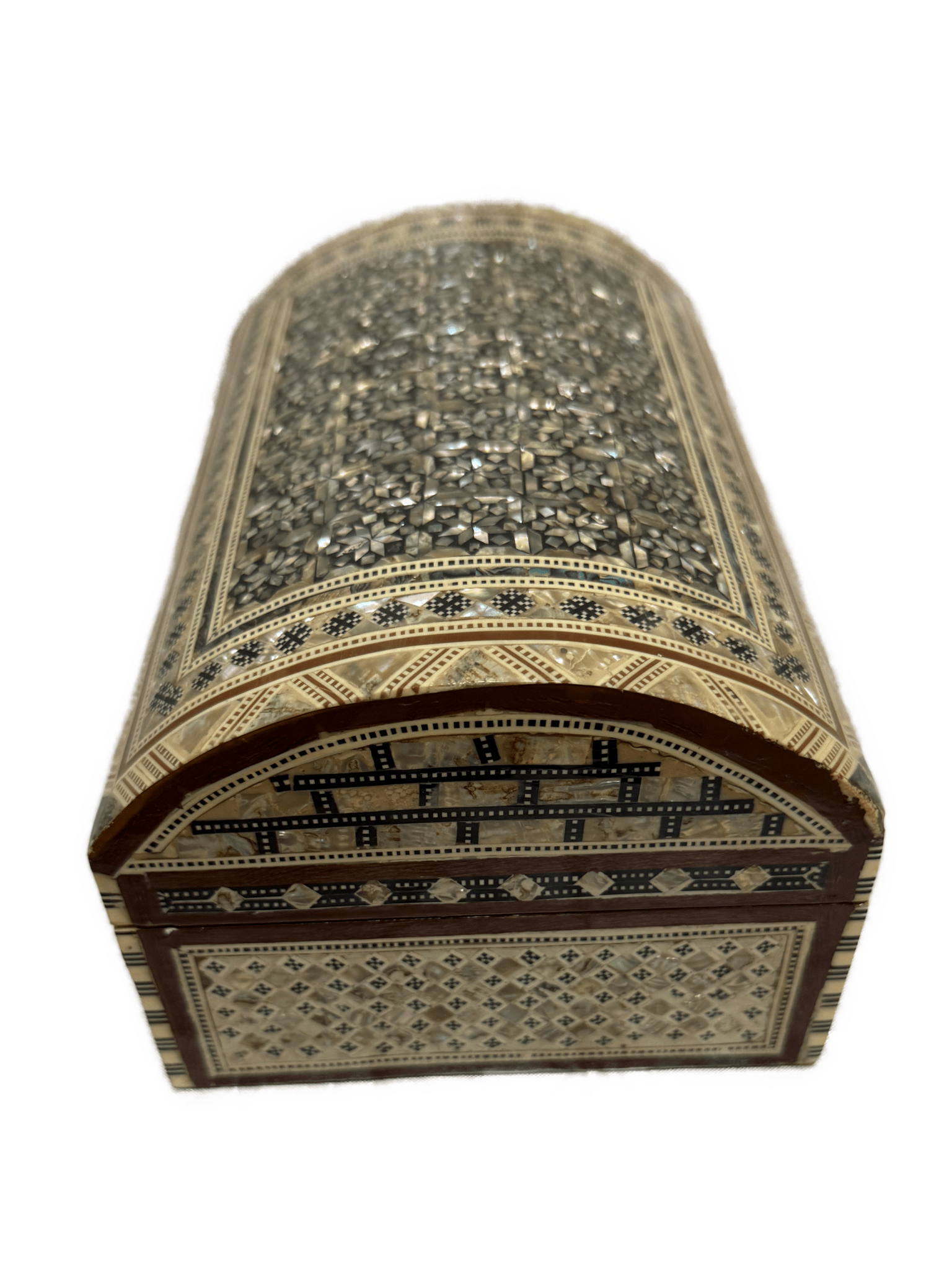 Handmade Mother of Pearl Jewelry Box Wooden Keepsake Chest - Laila Hand Made Gifts