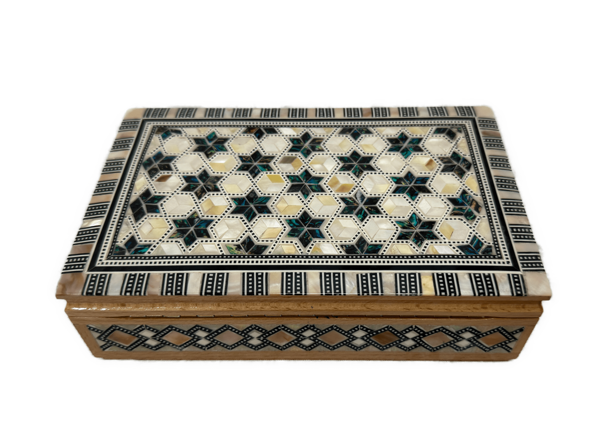 Handmade Mother of Pearl Jewelry Box – Luxury Wooden Keepsake Box - Laila Hand Made Gifts