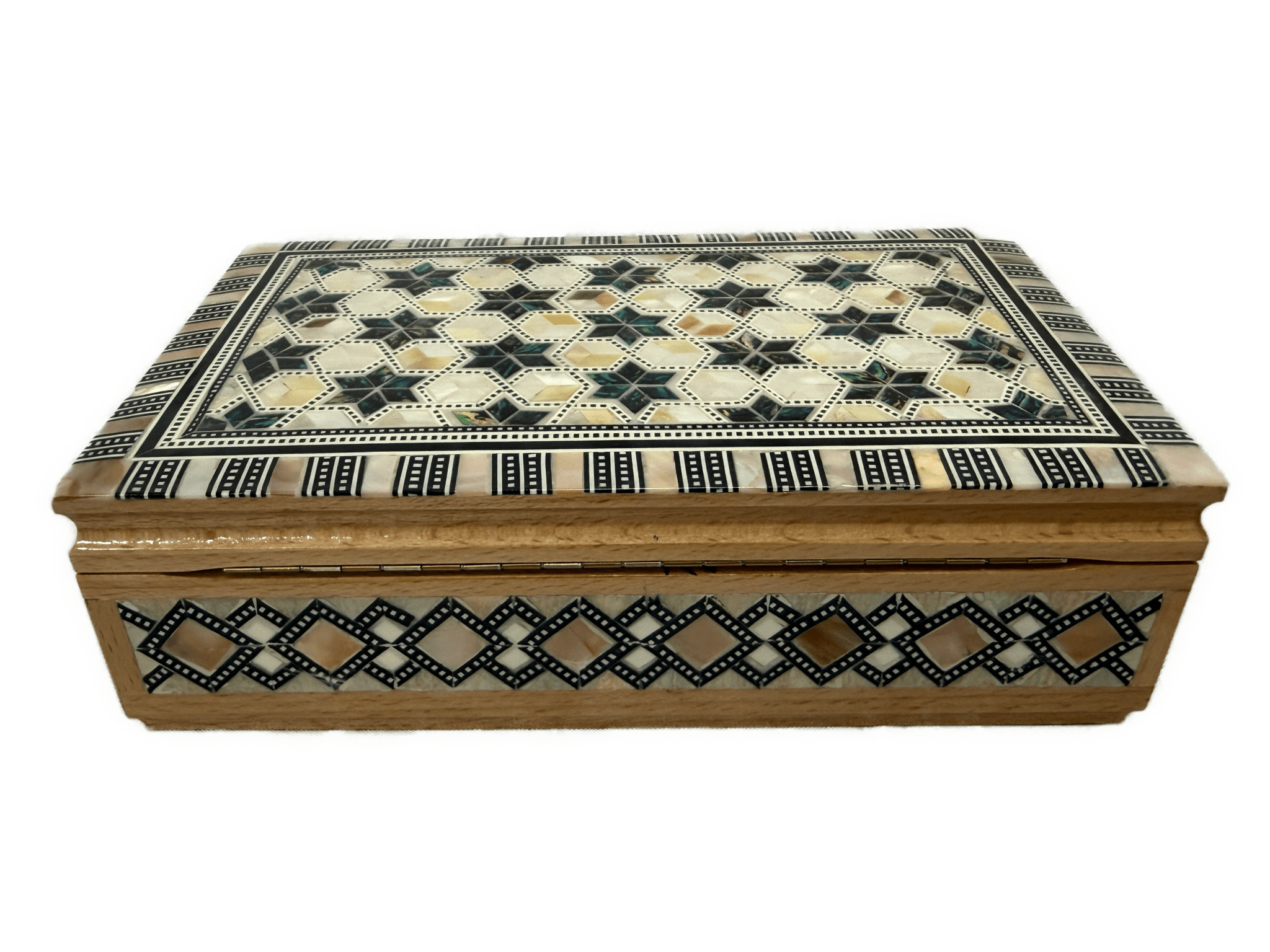 Handmade Mother of Pearl Jewelry Box – Luxury Wooden Keepsake Box - Laila Hand Made Gifts
