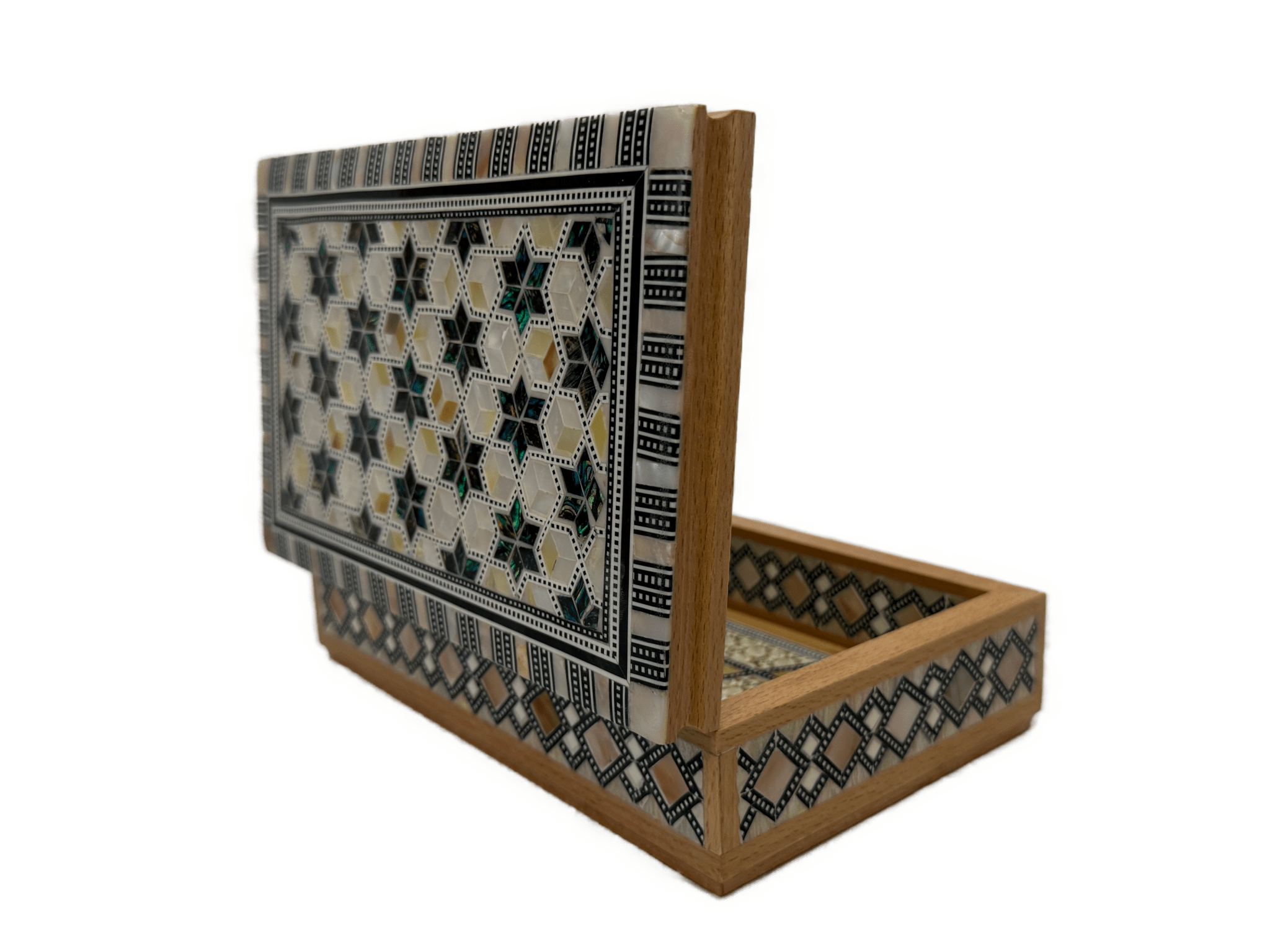 Handmade Mother of Pearl Jewelry Box – Luxury Wooden Keepsake Box - Laila Hand Made Gifts