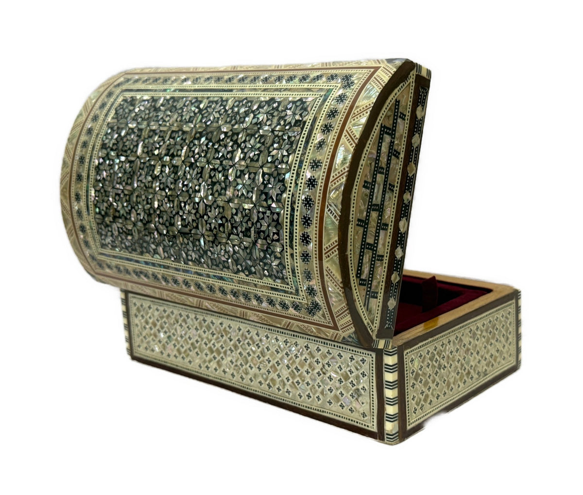 Handmade Mother of Pearl Jewelry Box – Ornate Egyptian Inlay - Laila Hand Made Gifts