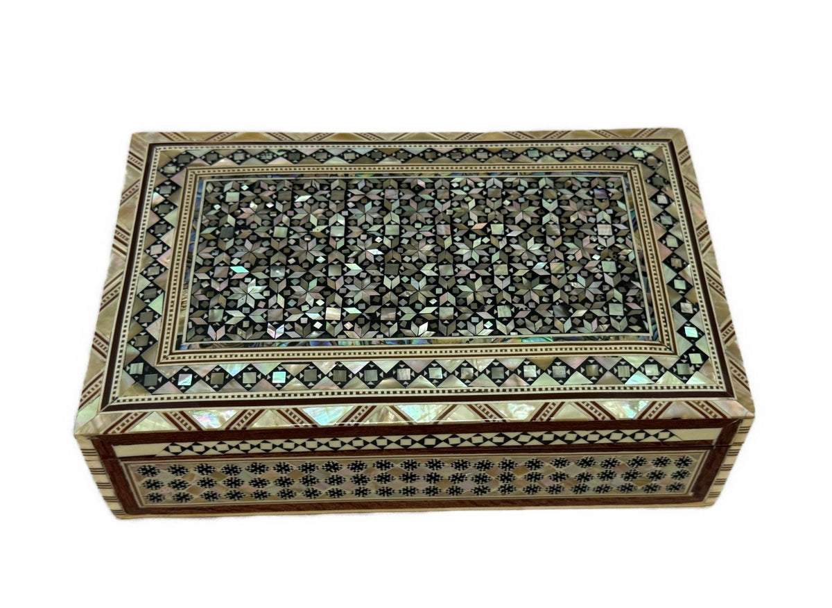 Handcrafted Mother of Pearl Jewelry Box – Egyptian Inlay Art - Laila Hand Made Gifts