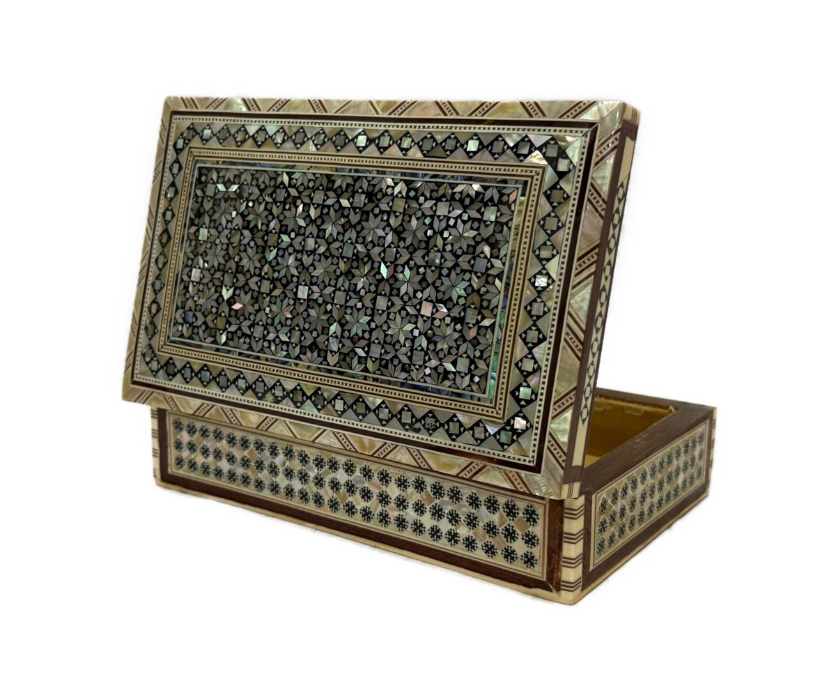 Handcrafted Mother of Pearl Jewelry Box – Egyptian Inlay Art - Laila Hand Made Gifts