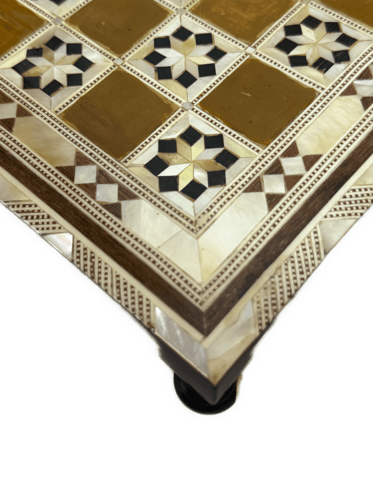 Handmade Wooden Chess Board with Mother of Pearl Inlay - Laila Hand Made Gifts