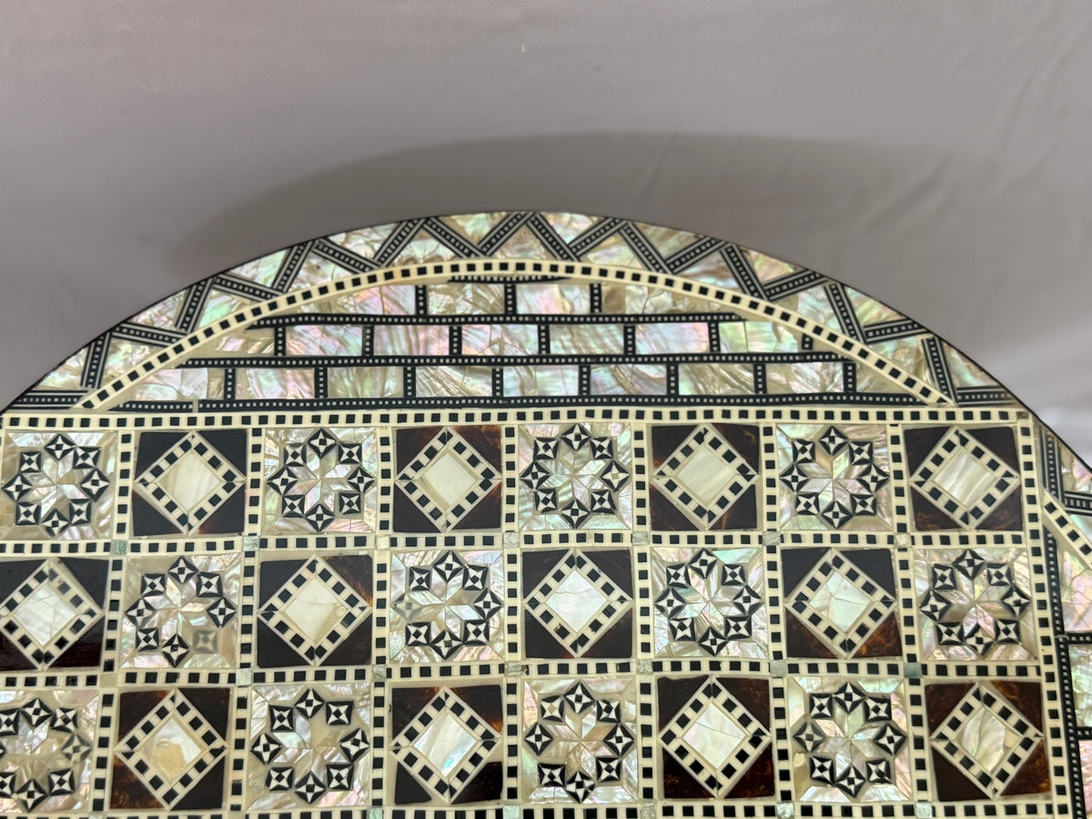 Handmade Egyptian Chess Table with Mother of Pearl Inlay - Laila Hand Made Gifts