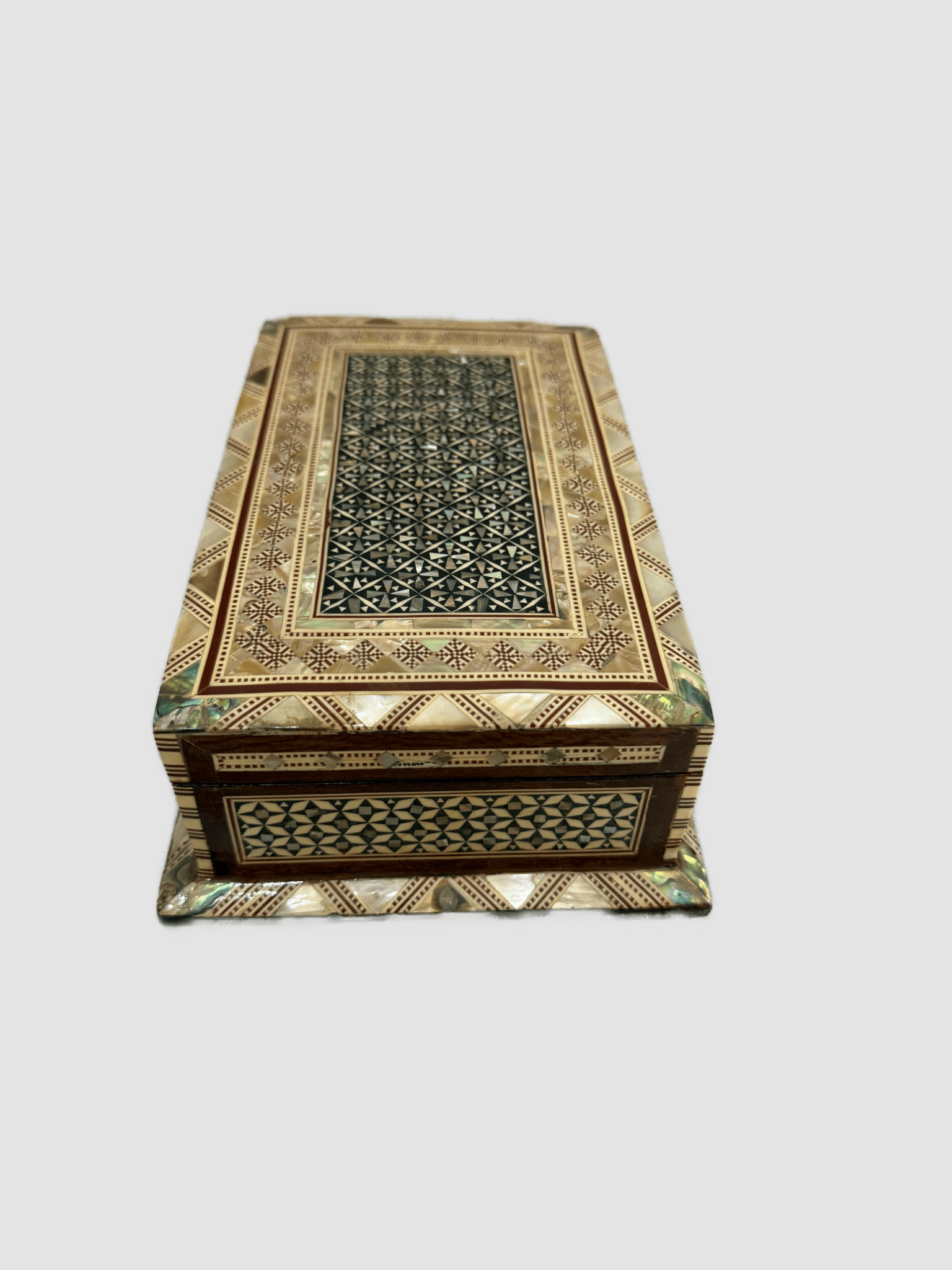 Handmade Mother of Pearl Inlay Wooden Jewelry Box – Trinket Storage – Egyptian Craft - Laila Hand Made Gifts