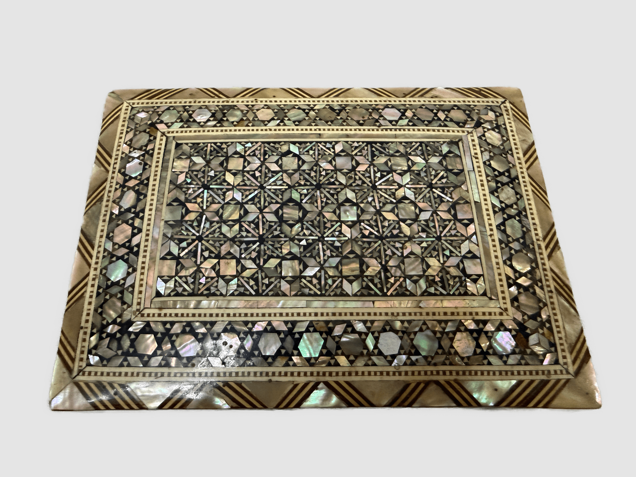 Handmade Mother of Pearl Inlay Wooden Jewelry Box – Egyptian Artisan Gift - Laila Hand Made Gifts