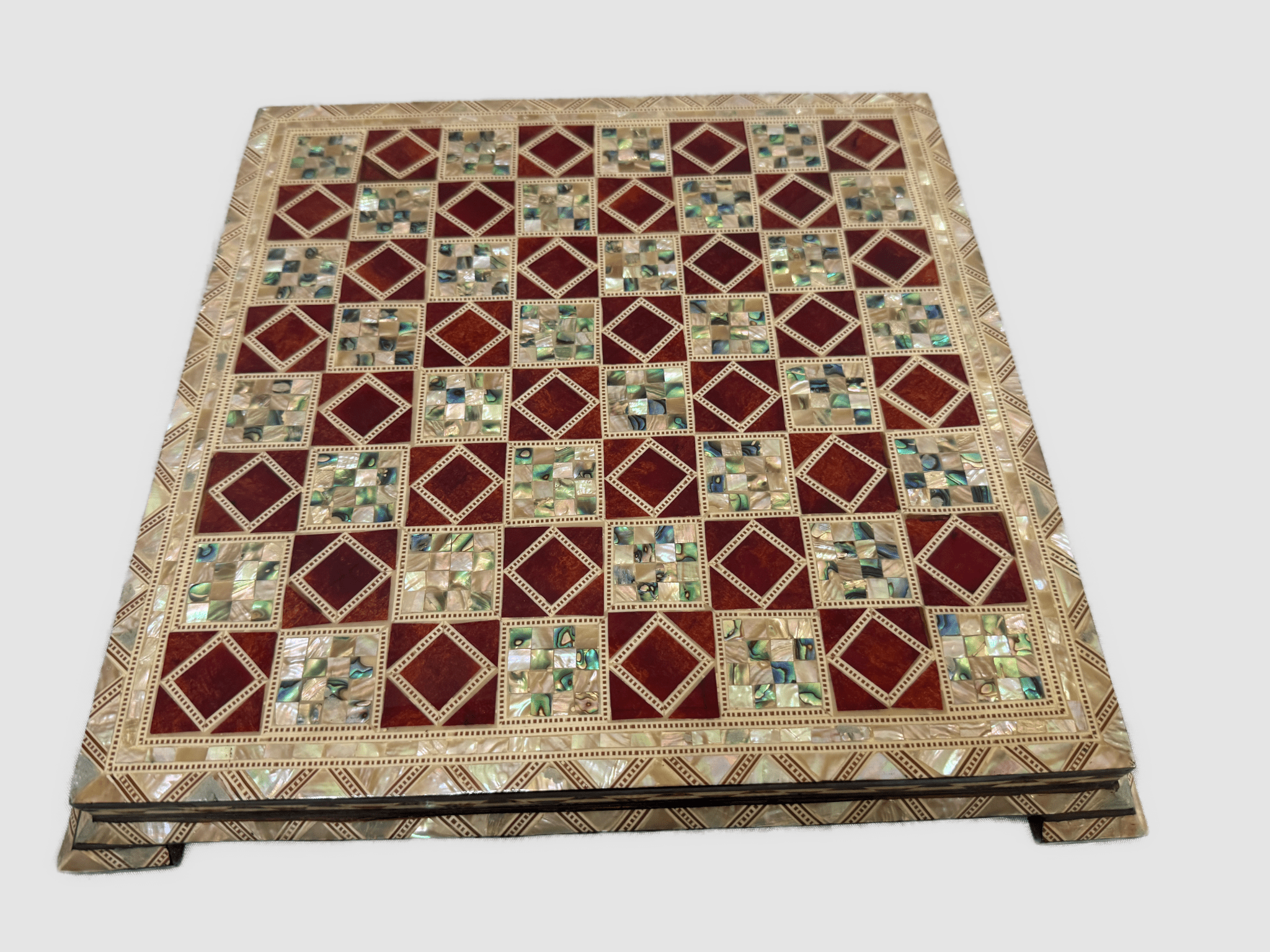 Handcrafted Mother of Pearl Chess Board - Laila Hand Made Gifts