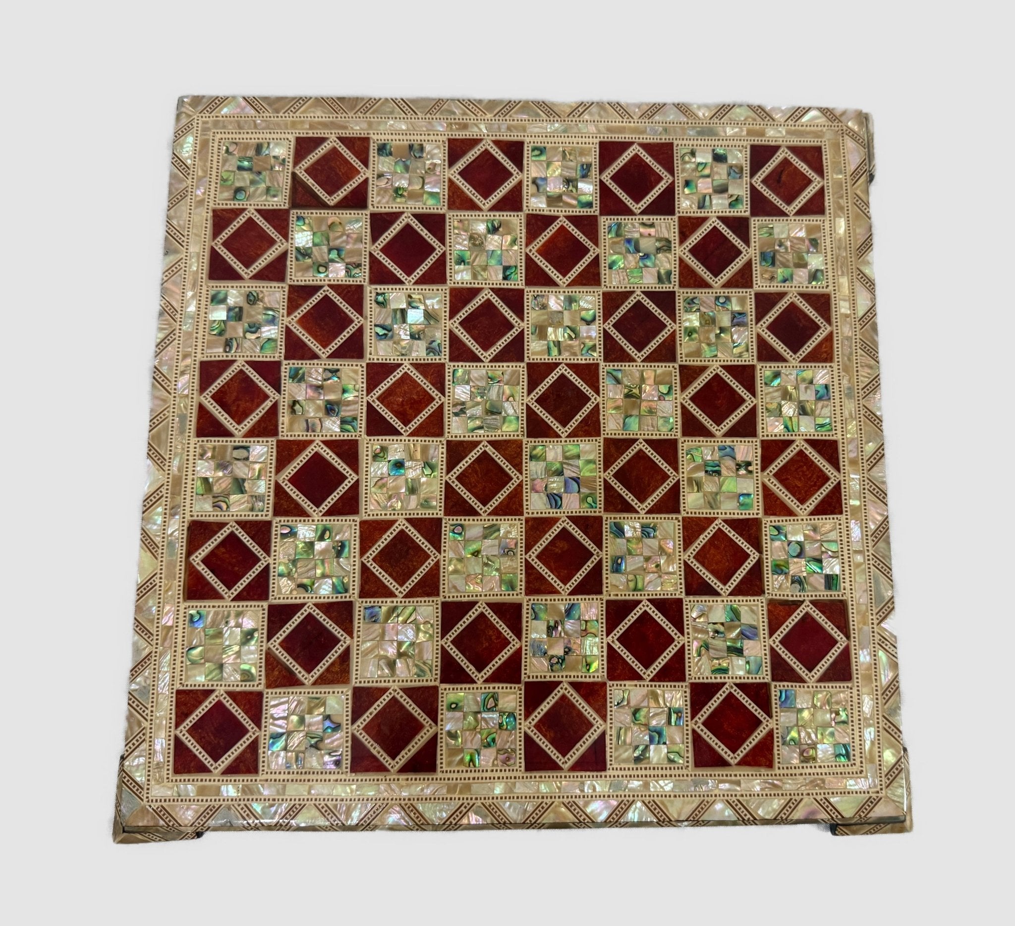 Handcrafted Mother of Pearl Chess Board - Laila Hand Made Gifts