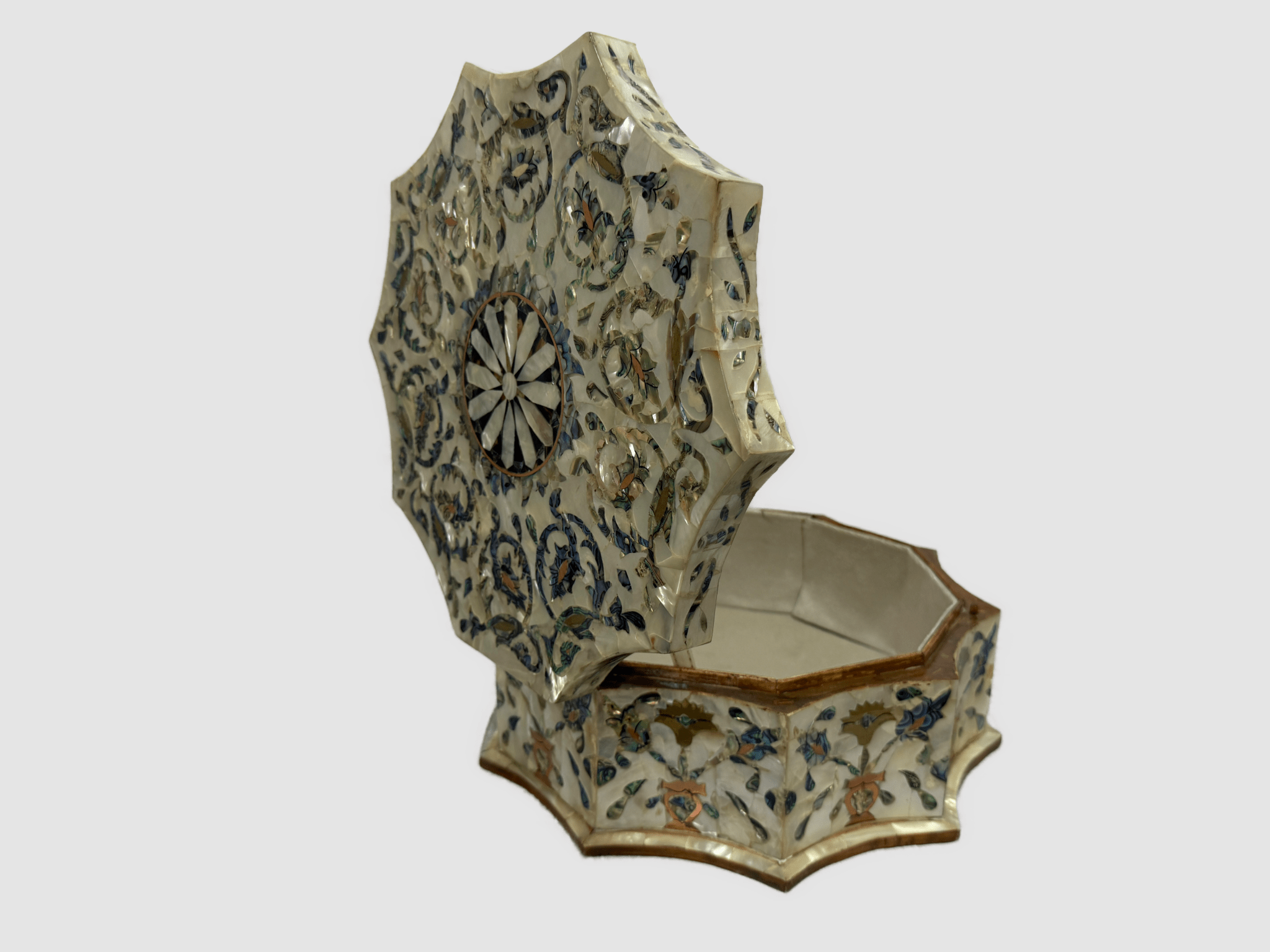 Handmade Wooden Jewelry Box with Mother of Pearl Inlay – Luxury Trinket Storage Box - Laila Hand Made Gifts