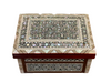 Handmade Wooden Jewelry Box Wood Trinket Storage Wood Box Mother of Pearl Inlay