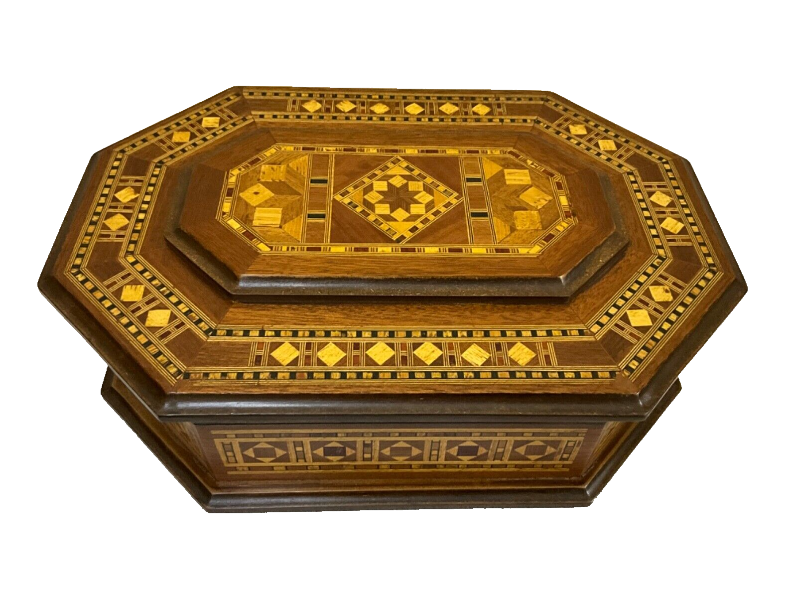 Handmade Wooden Box Wood Jewelry Box Storage Wooden Box Marquetry Mosaic Inlay