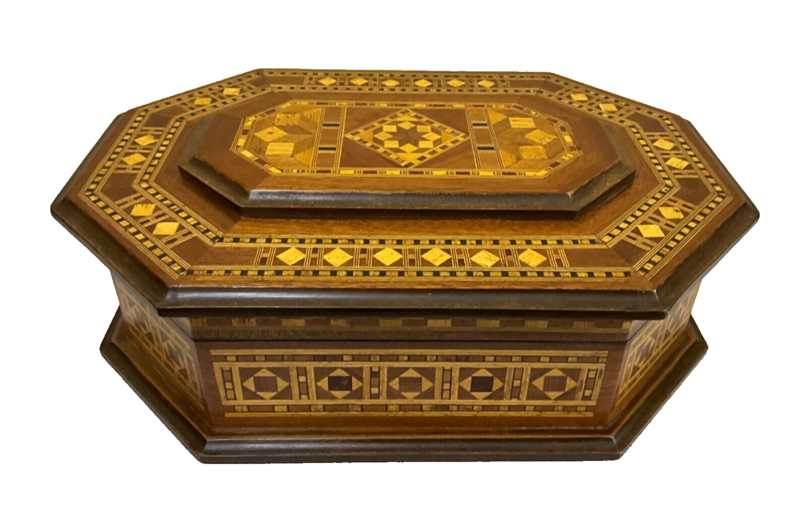 Handmade Wooden Box Wood Jewelry Box Storage Wooden Box Marquetry Mosaic Inlay