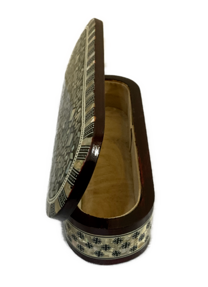 Handmade Wooden Jewelry Box Wood Trinket Storage Wood Box Mother of Pearl Inlay