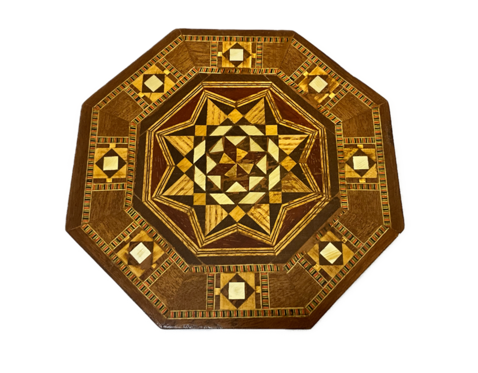 Handmade Wooden Jewelry Box Wood Trinket Storage Wood Box Marquetry Mosaic Inlay