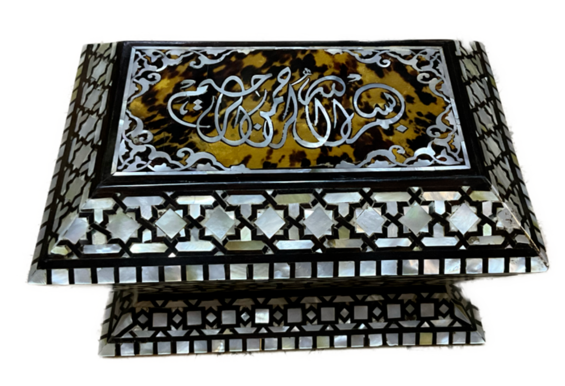 Handmade Wooden Jewelry Box Wood Trinket Storage Wood Box Mother of Pearl Inlay