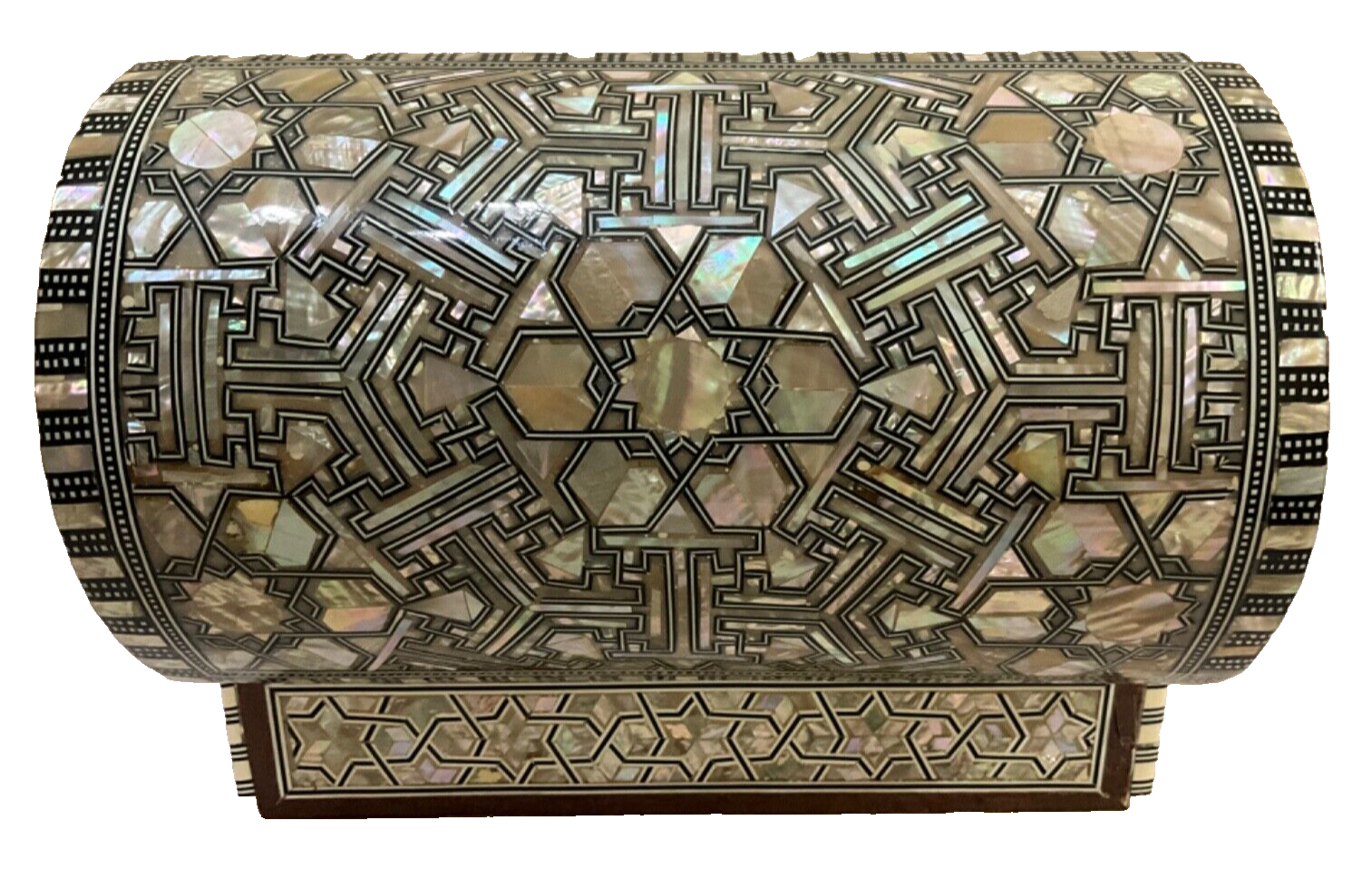 Handmade Wooden Jewelry Box Wood Trinket Storage Wood Box Mother of Pearl Inlay