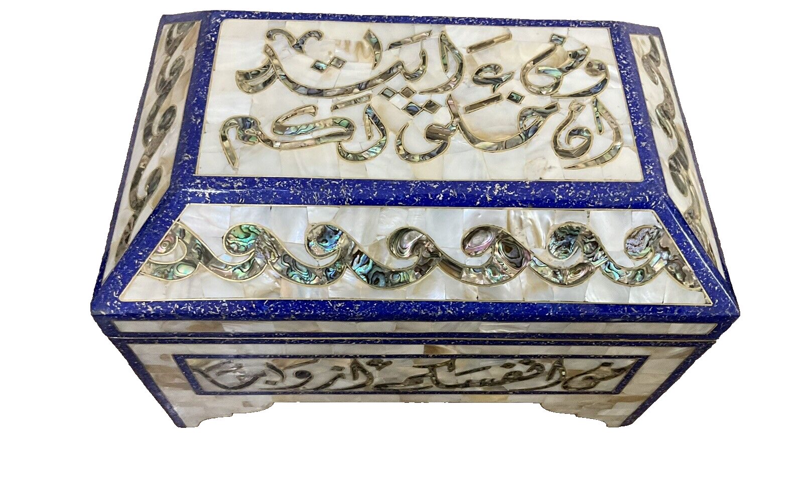 Handmade Wooden Jewelry Box Wood Trinket Storage Wood Box Mother of Pearl Inlay