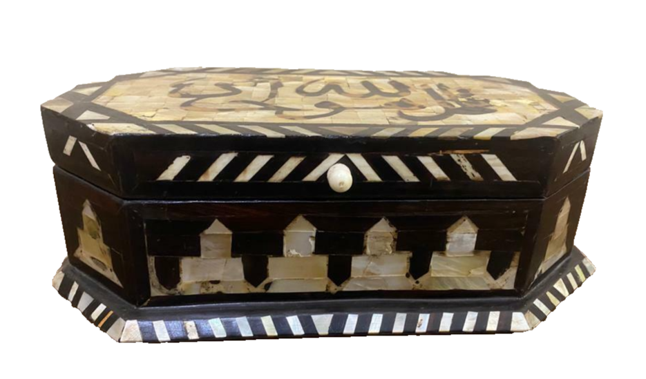 Handmade Wooden Jewelry Box Wood Trinket Storage Wood Box Mother of Pearl Inlay