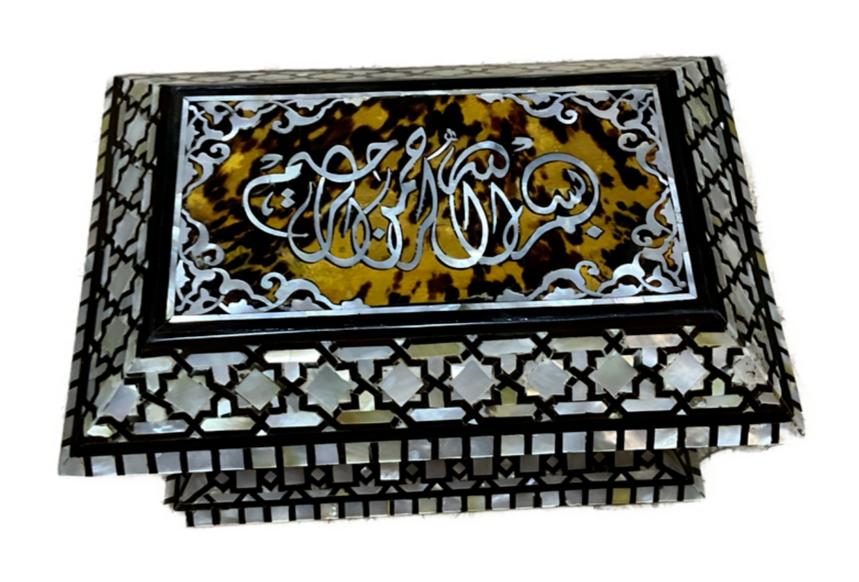 Handmade Wooden Jewelry Box Wood Trinket Storage Wood Box Mother of Pearl Inlay