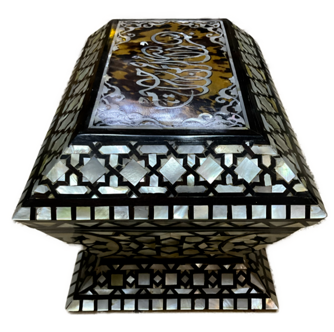 Handmade Wooden Jewelry Box Wood Trinket Storage Wood Box Mother of Pearl Inlay