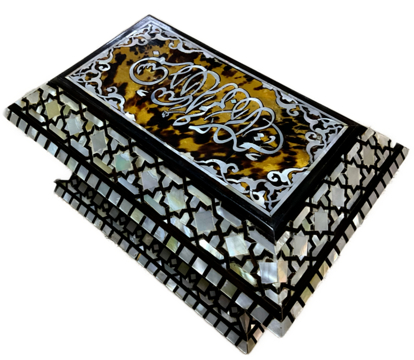 Handmade Wooden Jewelry Box Wood Trinket Storage Wood Box Mother of Pearl Inlay