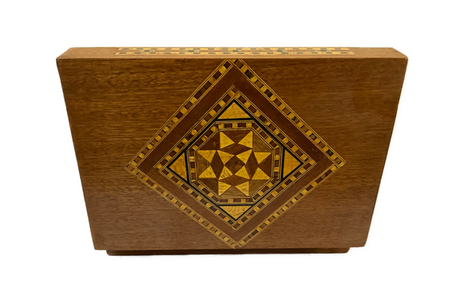 Handmade Wooden Jewelry Box Wood Trinket Storage Wood Box Marquetry Mosaic Inlay