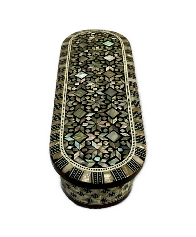 Handmade Wooden Jewelry Box Wood Trinket Storage Wood Box Mother of Pearl Inlay