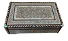 Handmade Wooden Jewelry Box Wood Trinket Storage Wood Box Mother of Pearl Inlay