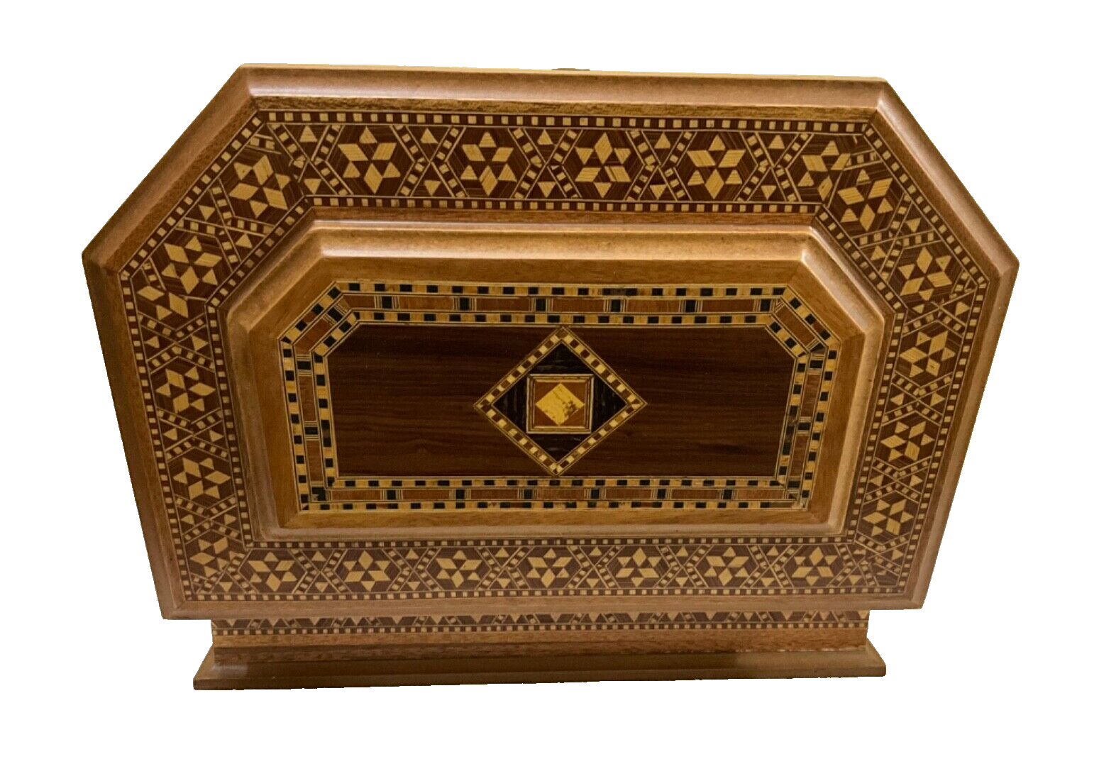 Handmade Wooden  Box Wood Jewelry Box Storage Wooden Box Marquetry Mosaic Inlay