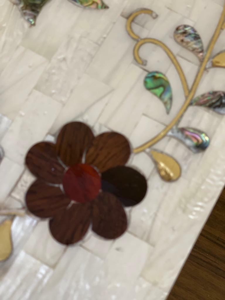 Handmade Wooden Jewelry Box Wood Trinket Storage Wood Box Mother of Pearl Inlay