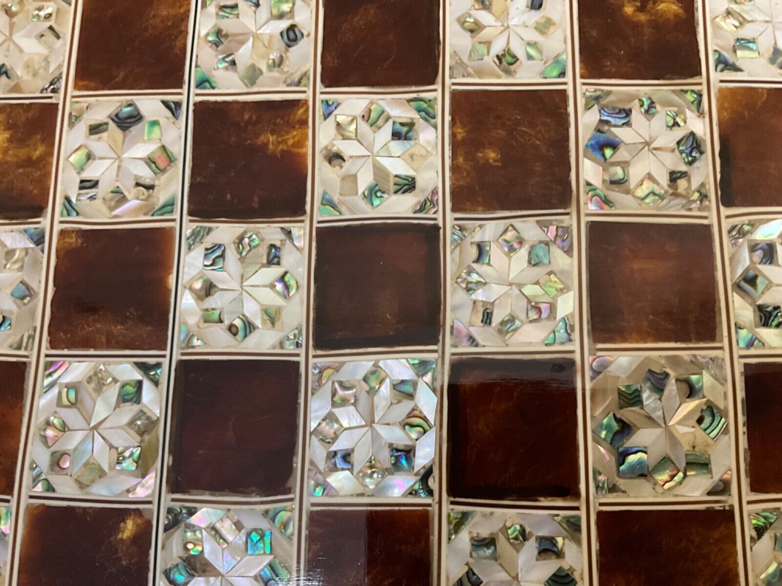 Handmade, Wooden Chess Board, Chess Board, Board Game, Mother of Pearl Inlay 12"