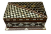 Handmade Wooden Jewelry Box Wood Trinket Storage Wood Box Mother of Pearl Inlay