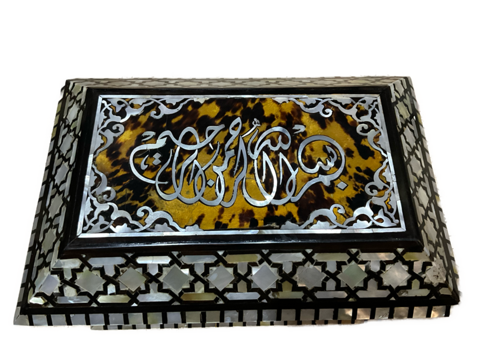 Handmade Wooden Jewelry Box Wood Trinket Storage Wood Box Mother of Pearl Inlay