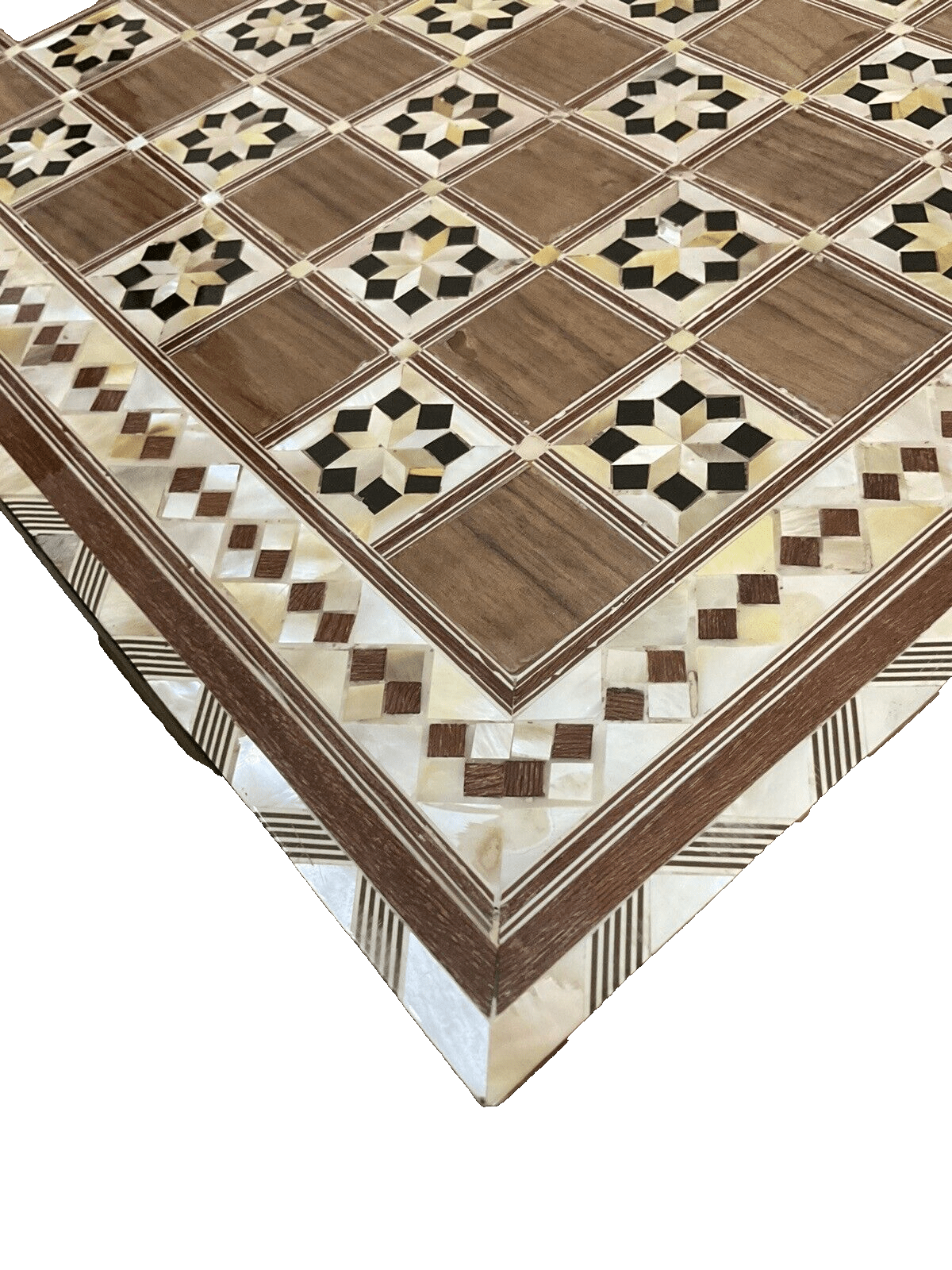 Handmade Mother of Pearl Chess Board – Egyptian Inlay Art - Laila Hand Made Gifts
